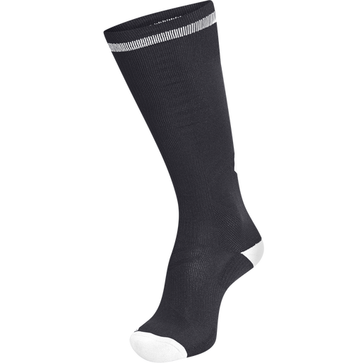 ELITE INDOOR SOCK HIGH, BLACK, packshot