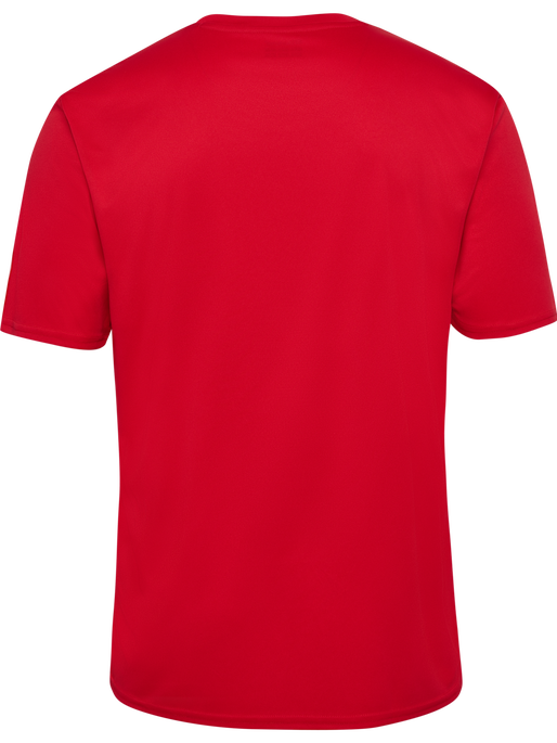 hmlESSENTIAL JERSEY S/S, TRUE RED, packshot
