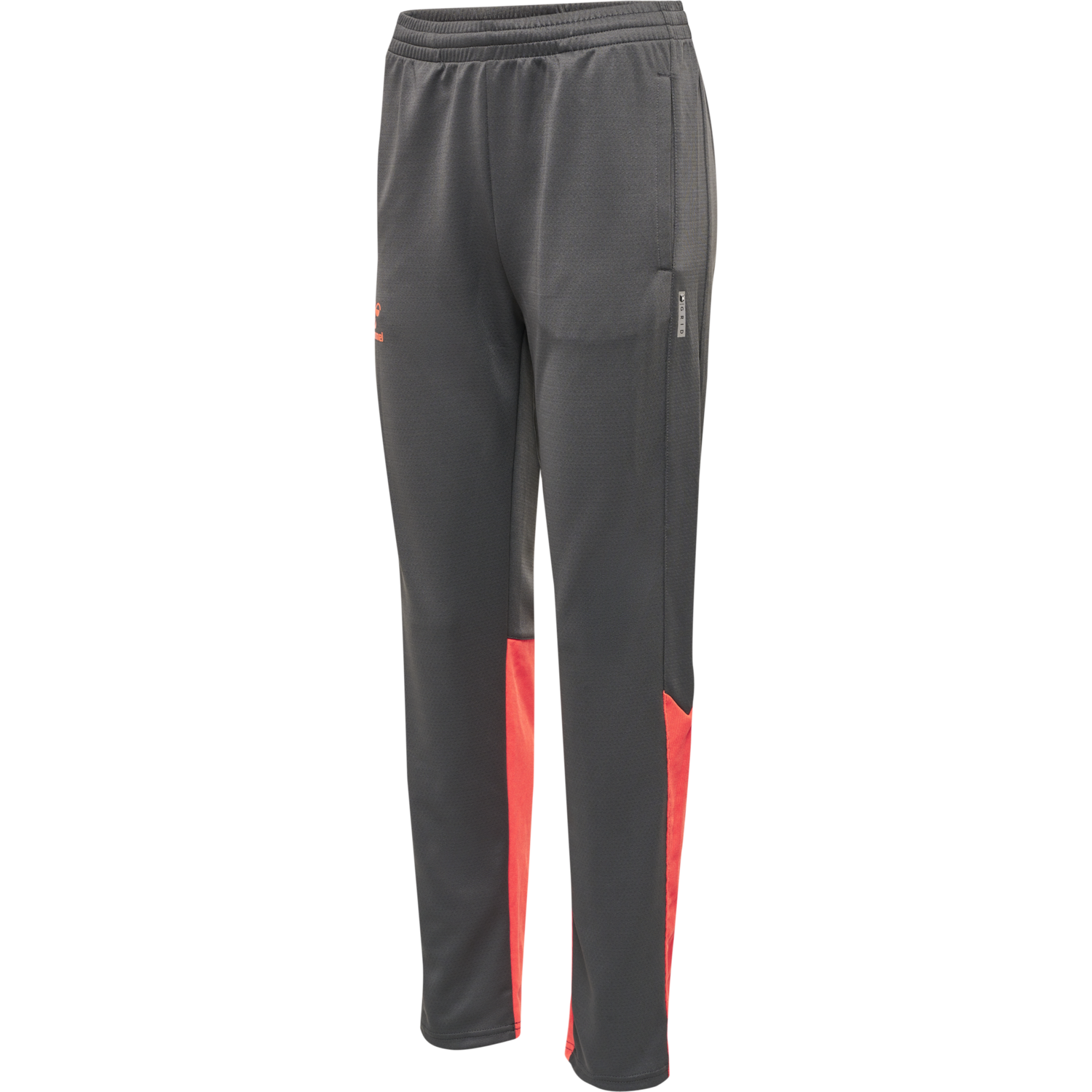 hmlONGRID POLY PANTS WO, FORGED IRON/NASTURIUM, packshot