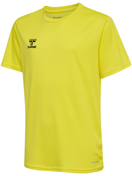 hmlESSENTIAL JERSEY S/S KIDS, BLAZING YELLOW, packshot