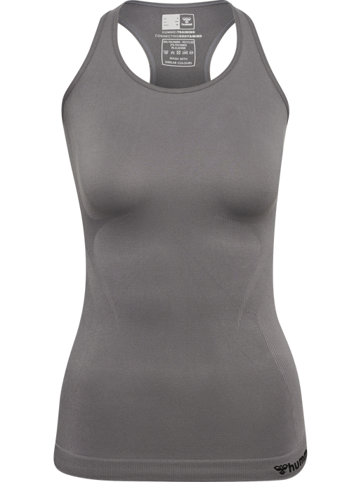 hmlTIF SEAMLESS TOP, CHARCOAL GRAY hmlTIF SEAMLESS TOP, CHARCOAL GRAY, packshot