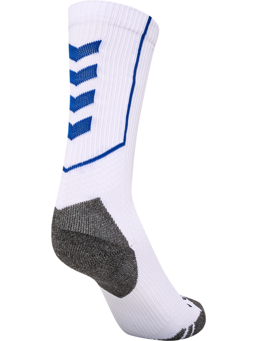 hmlPRO TRAINING SOCKS LOW, WHITE/TRUE BLUE, packshot
