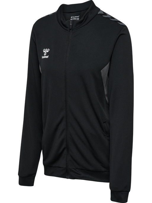 hmlAUTHENTIC PL ZIP JACKET WOMAN, BLACK, packshot