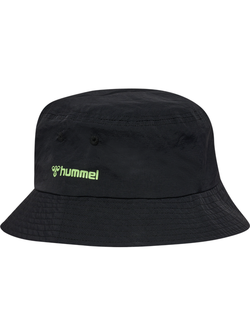 hmlPLADSTILFORSKELLE BUCKET HAT, BLACK, packshot
