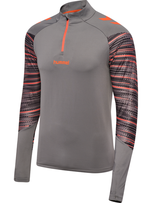 hmlBLAZE PRO TRAINING HALF ZIP, STEEL GRAY hmlBLAZE PRO TRAINING HALF ZIP, STEEL GRAY, packshot