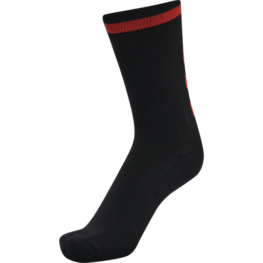ELITE INDOOR SOCK LOW PA, BLACK/CHERRY TOMATO ELITE INDOOR SOCK LOW PA, BLACK/CHERRY TOMATO, packshot