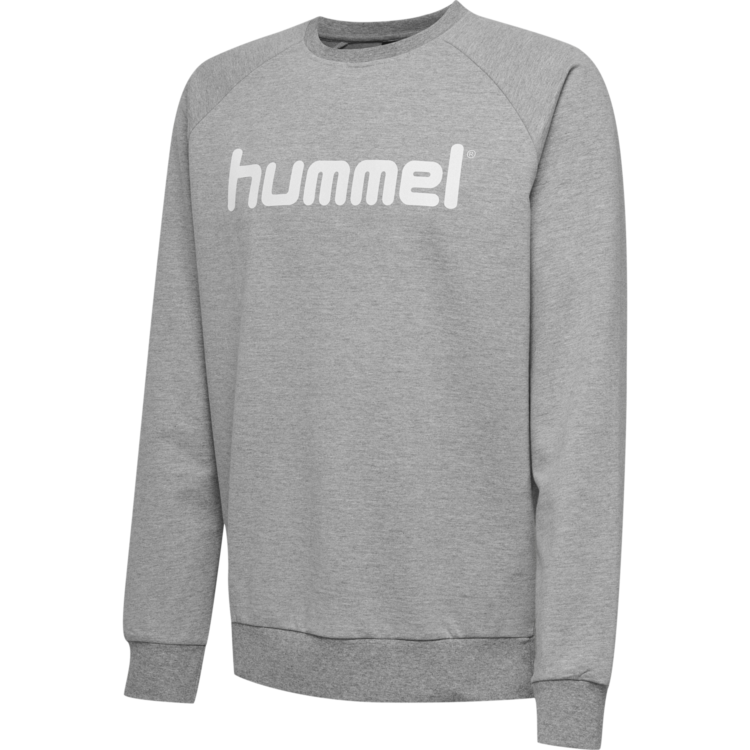 HMLGO KIDS COTTON LOGO SWEATSHIRT, GREY MELANGE, packshot