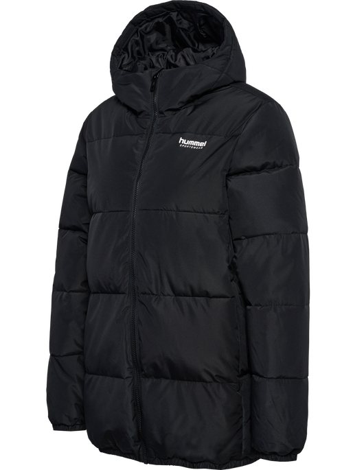 hmlLGC NICOLA PUFF JACKET, BLACK hmlLGC NICOLA PUFF JACKET, BLACK, packshot