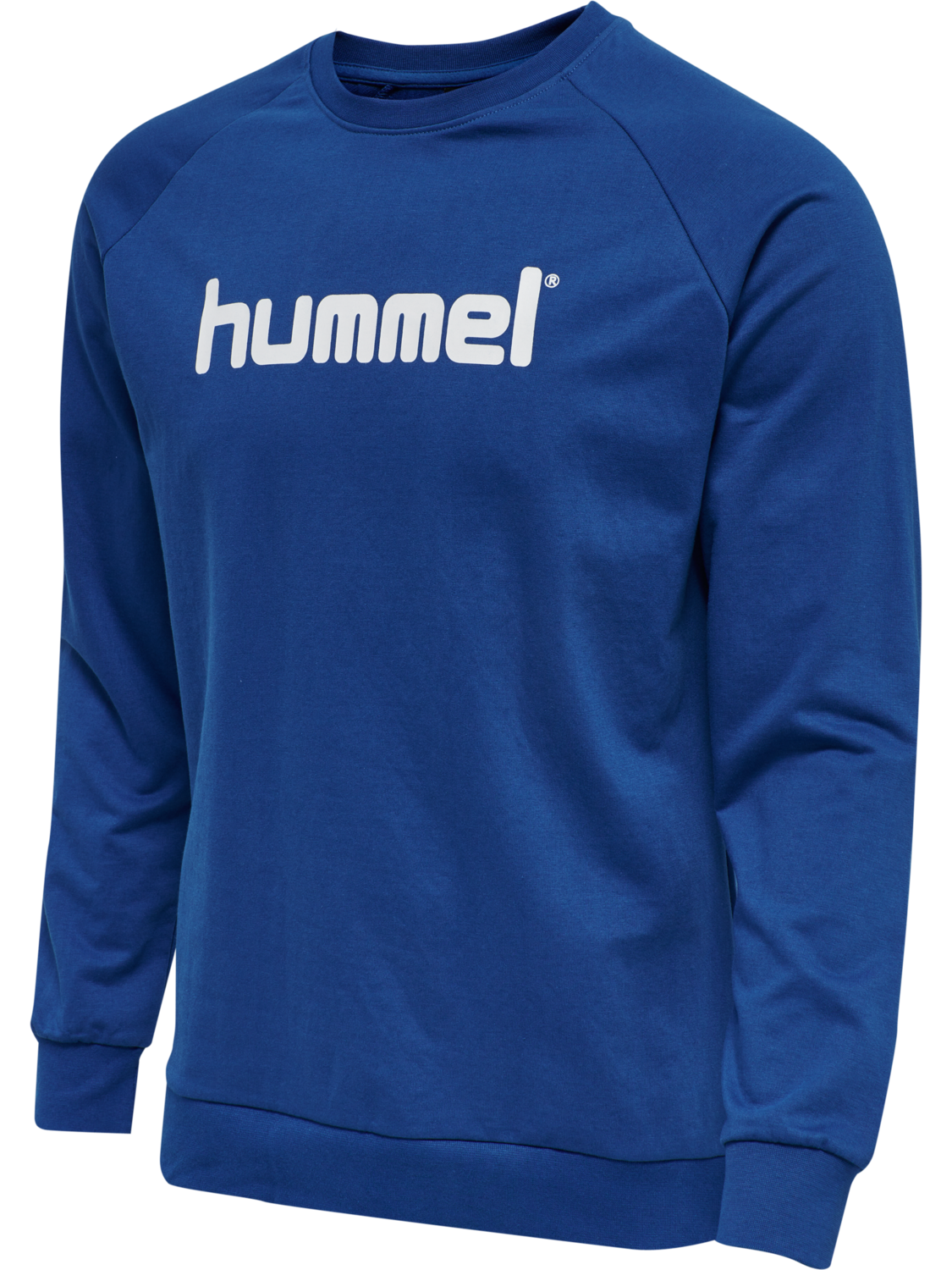 HMLGO COTTON LOGO SWEATSHIRT WOMAN, TRUE BLUE, packshot