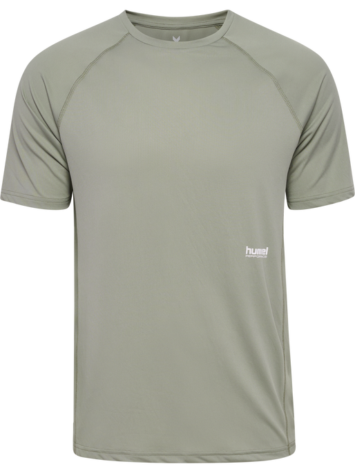 hmlPULSE WORKOUT T-SHIRT S/S, SEAGRASS, packshot