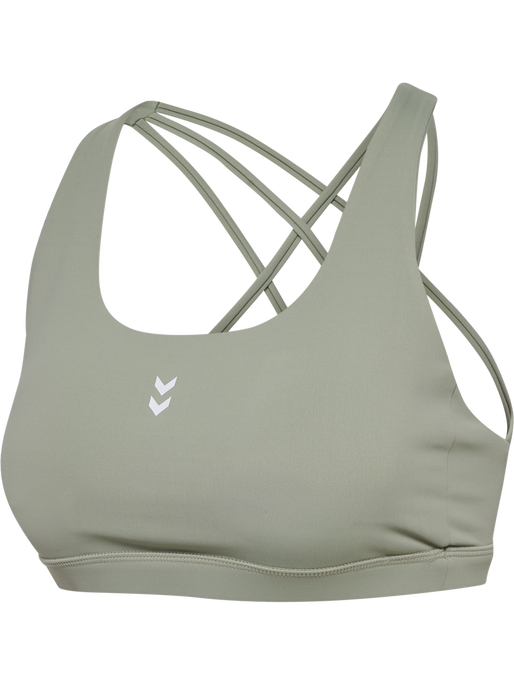 hmlHIIT IMPACT STRAP BRA, SEAGRASS, packshot
