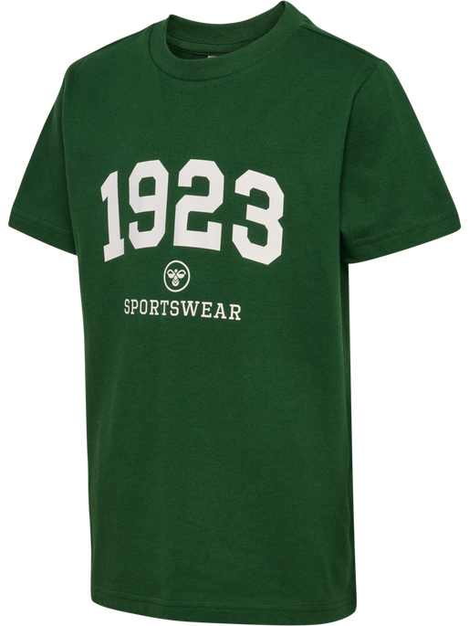 hmlJR GRAPHIC 1923 T-SHIRT S/S, DARK GREEN, packshot