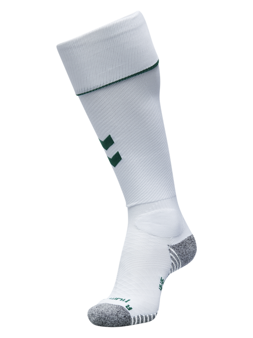 PRO FOOTBALL SOCK 17 - 18, WHITE/EVERGREEN, packshot