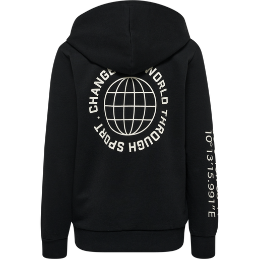 hmlGLOBAL HOODIE, BLACK, packshot