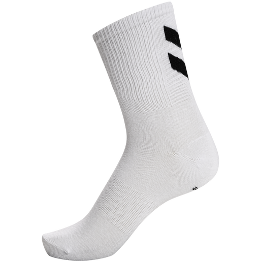 hmlCHEVRON 6-PACK SOCKS, WHITE/WHITE, packshot