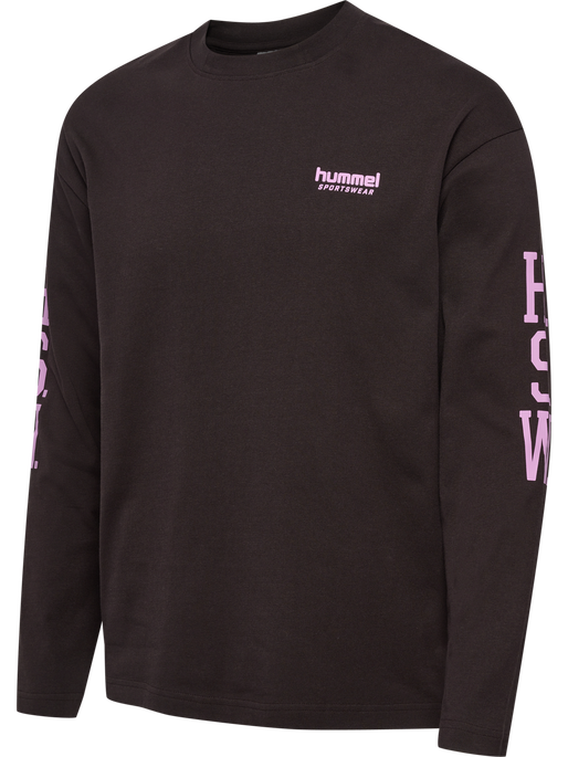 hmlLOOSE T-SHIRT L/S SW STADIUM, AFTER DARK, packshot