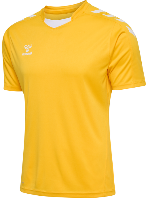 hmlCORE XK POLY JERSEY S/S, SPORTS YELLOW, packshot