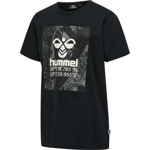 hmlSATELLITE T-SHIRT S/S, BLACK, packshot