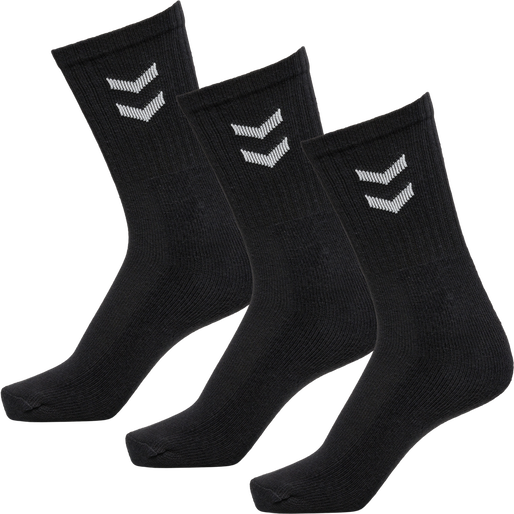 3-Pack Basic Sock, BLACK 3-Pack Basic Sock, BLACK, packshot
