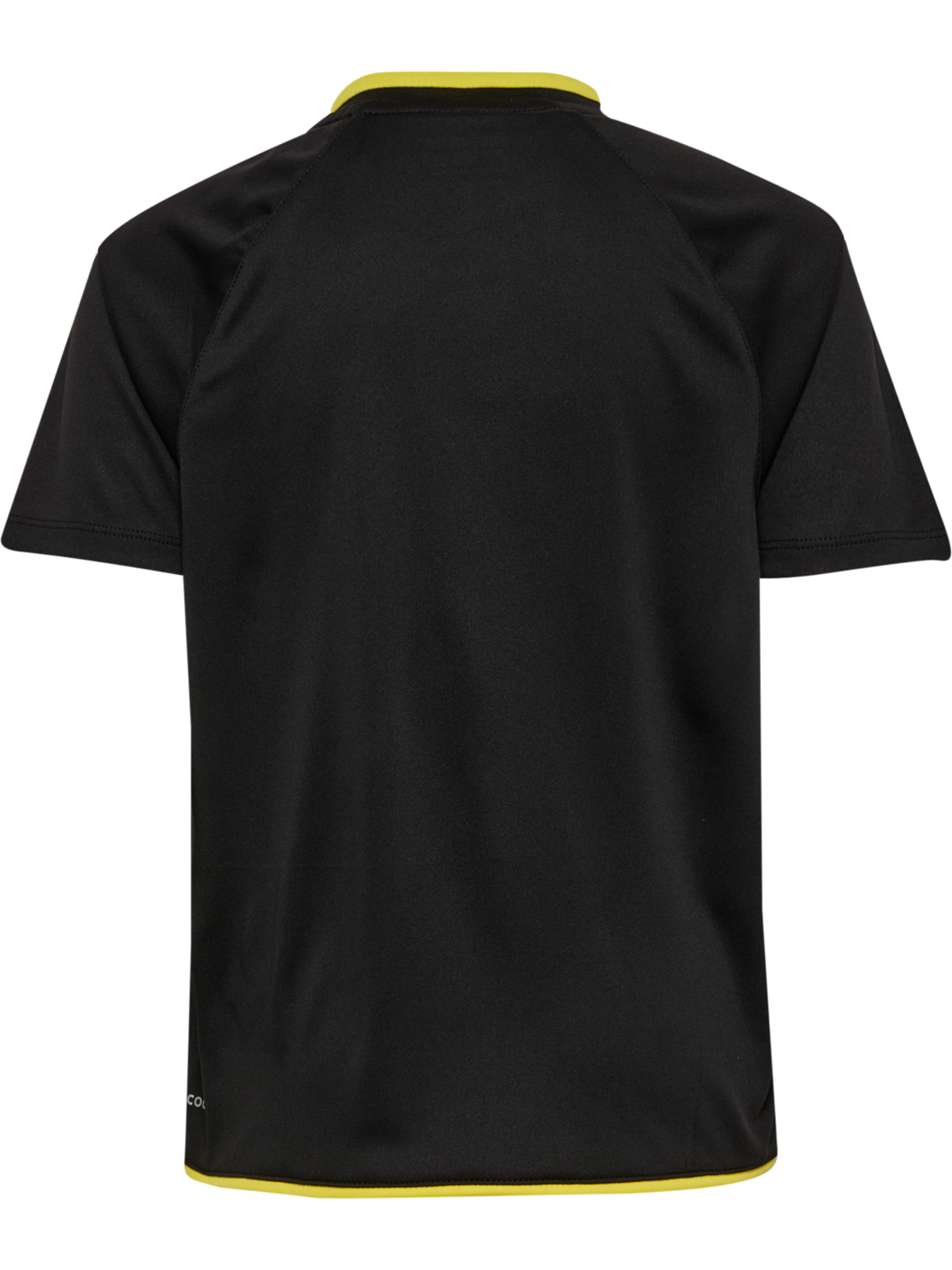 hmlCORE 2.0 JERSEY S/S KIDS, BLACK/BLAZING YELLOW, packshot
