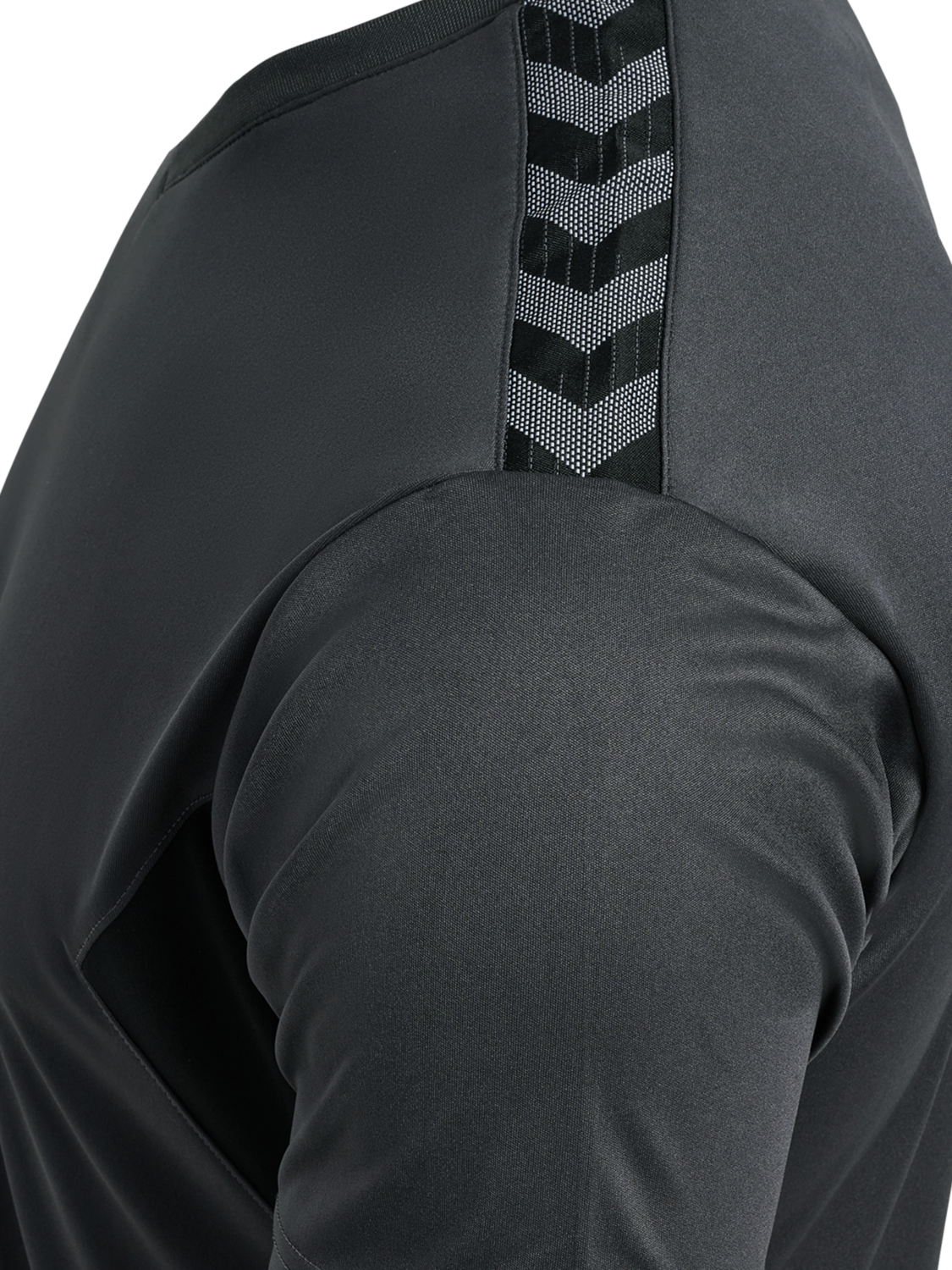 hmlAUTHENTIC PL JERSEY S/S, ASPHALT, packshot