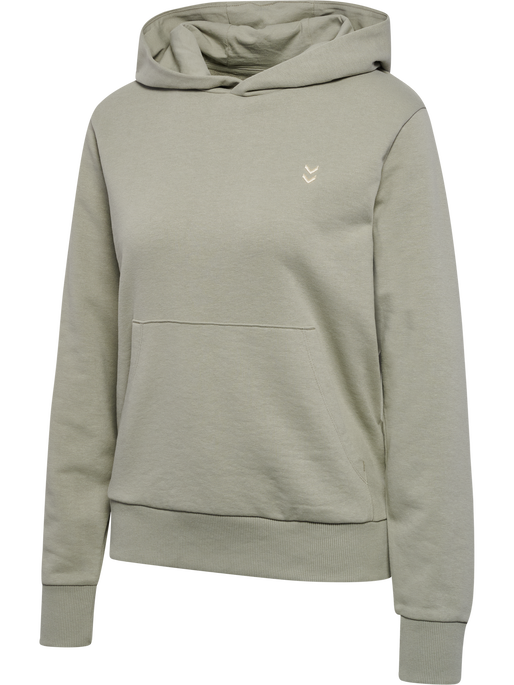 hmlPULSE W SWEAT HOODIE, SEAGRASS, packshot