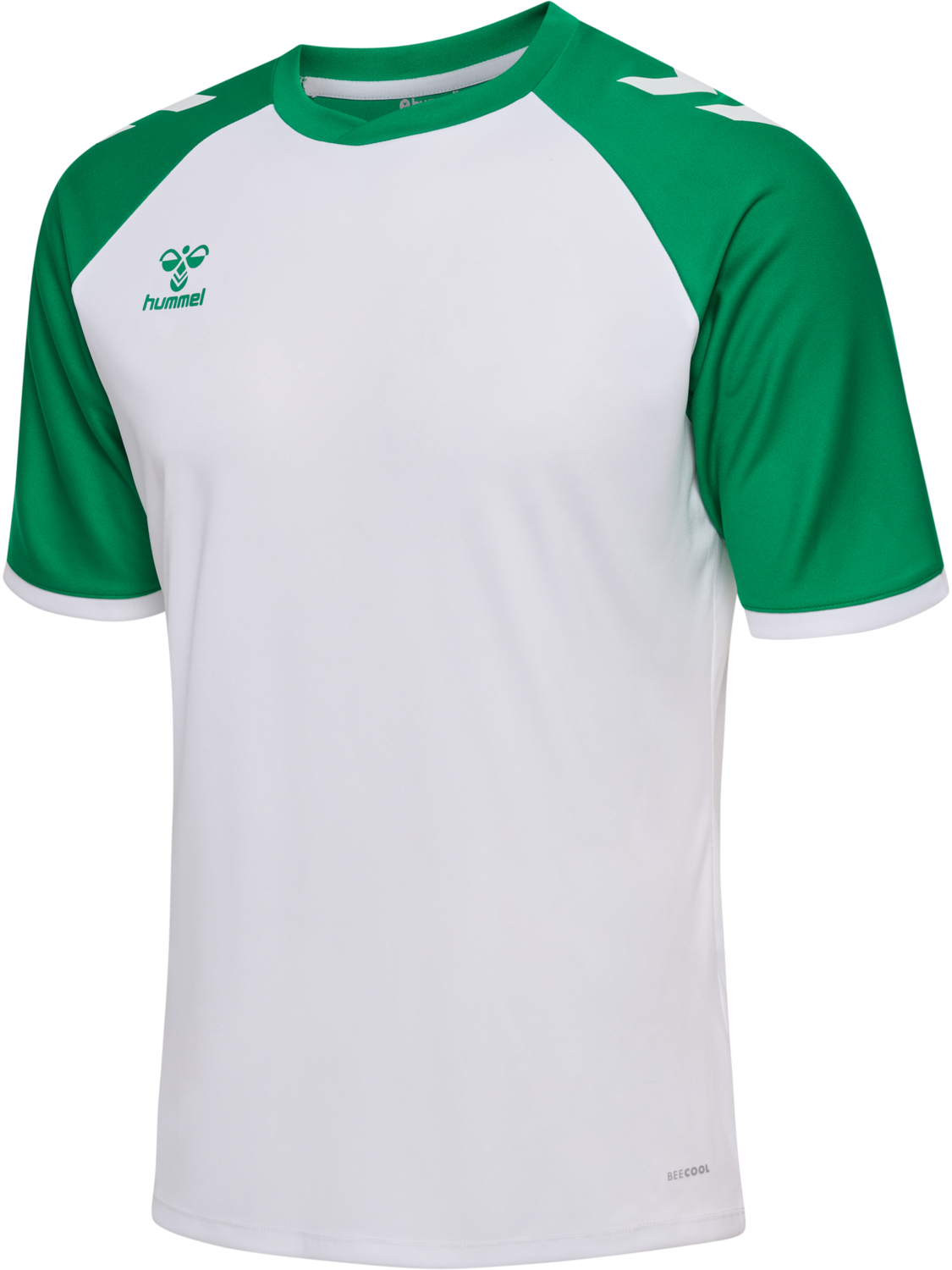 hmlMATCH LEAGUE JERSEY S/S, WHITE/JELLY BEAN, packshot