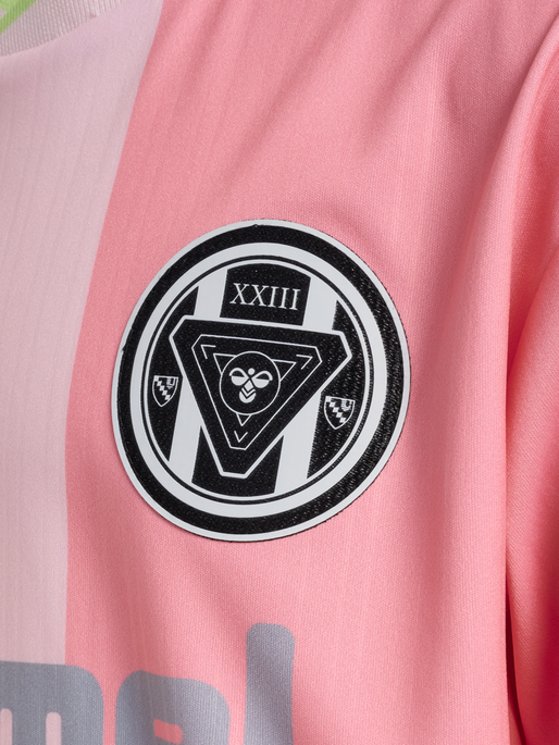hmlJR LOOSE BALL  JERSEY S/S SET, PEONY, packshot