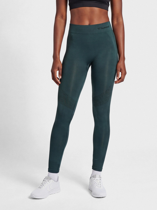 hmlMT SHAPING SEAMLESS MW TIGHTS, GREEN GABLES, model