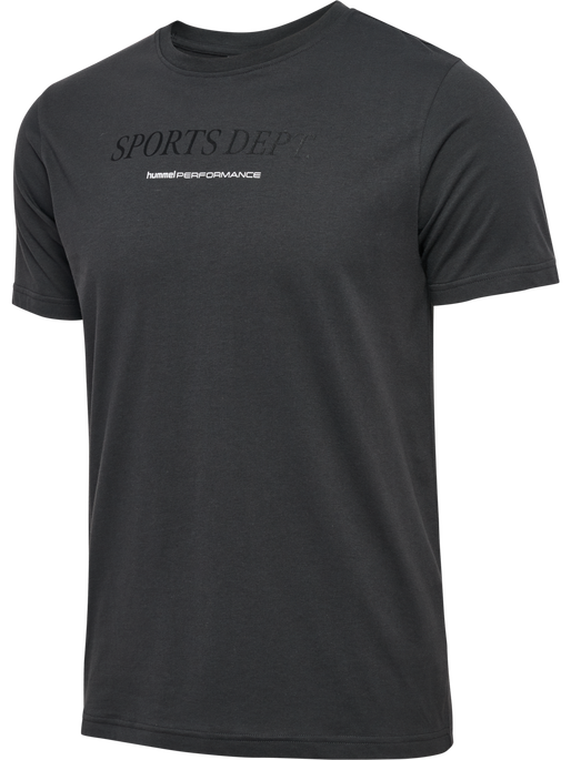 hmlPULSE GRAPHIC T-SHIRT S/S, ASPHALT, packshot