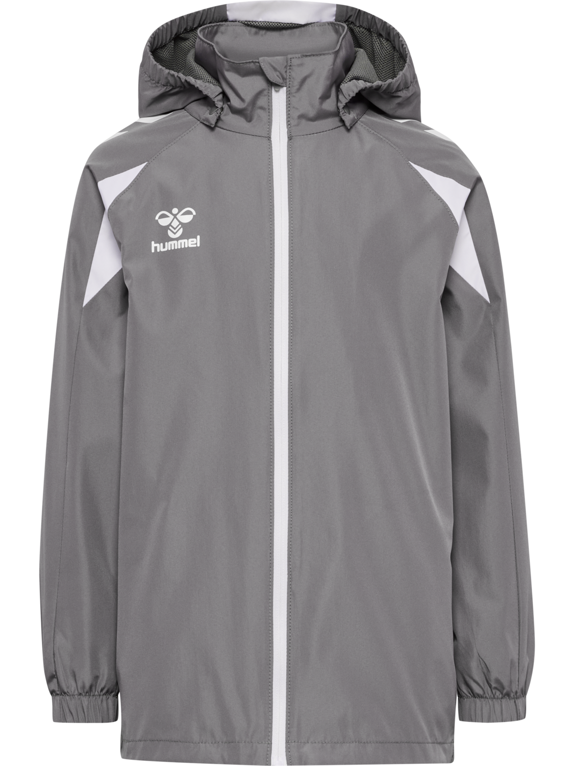 hmlCORE 2.0 ALL-WEATHER JACKET KIDS, STEEL GRAY/WHITE, packshot
