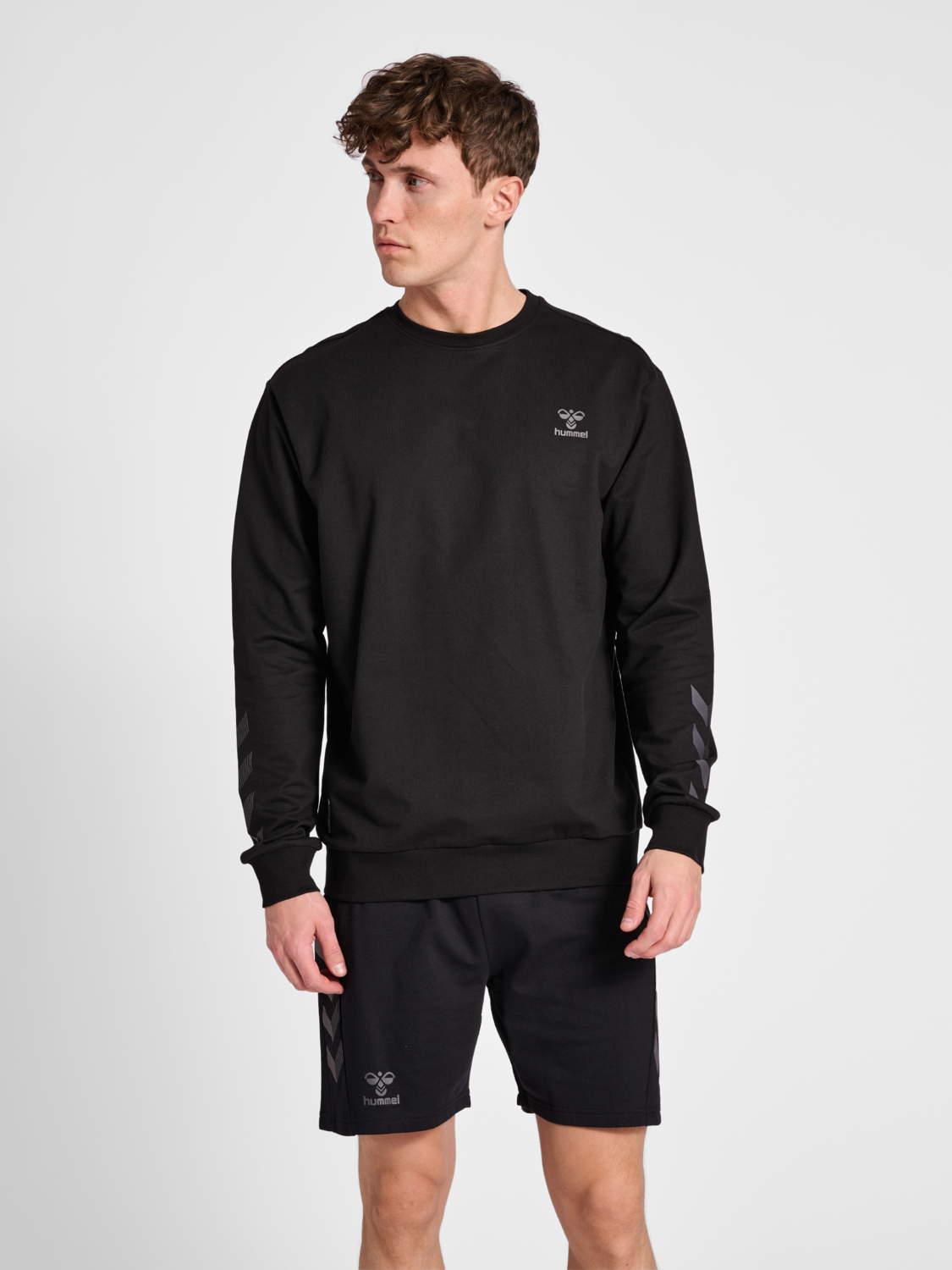 Sweat-shirt Homme Hummel Offgrid - Col Rond - Dos Brossé Doux - Logo Imprimé à L'eau - Pour Sport Et Décontracté - 7