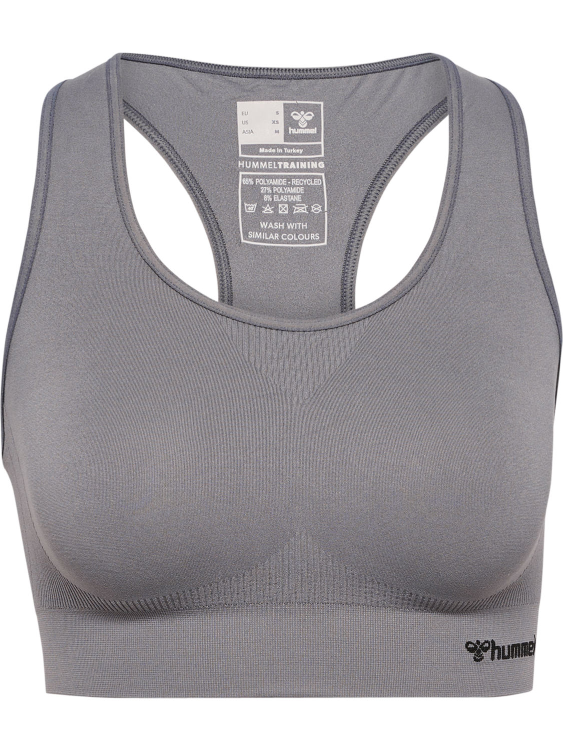 hmlTIF SEAMLESS SPORTS TOP, QUIET SHADE, packshot
