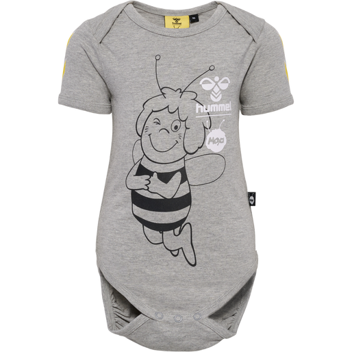 hmlMAYA BODY S/S, GREY MELANGE, packshot