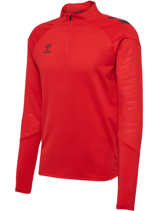 hmlPRO TRAINING HALF ZIP, TRUE RED, packshot