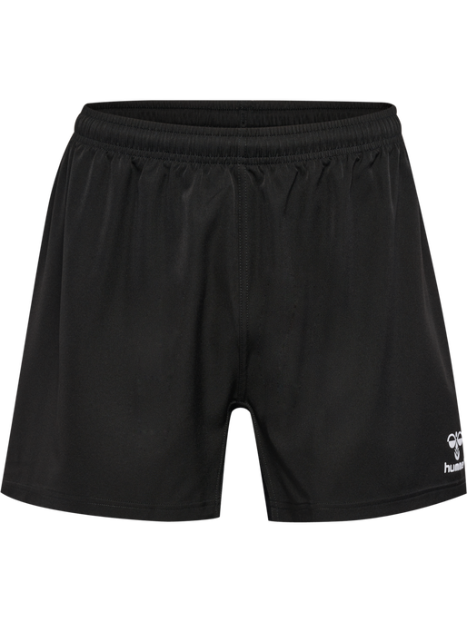 hmlRUGBY WOVEN SHORTS, BLACK, packshot