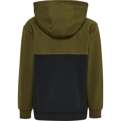 hmlEDWARD HOODIE, DARK OLIVE, packshot