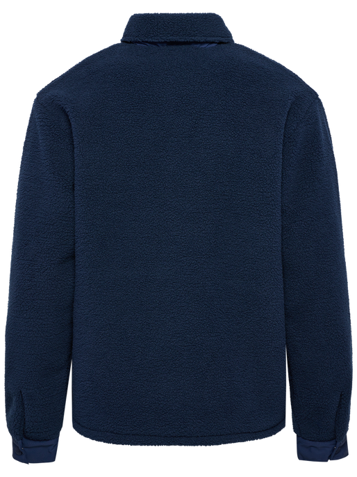 hmlFLEECE OVERSHIRT SPORTSWEAR, DRESS BLUES, packshot