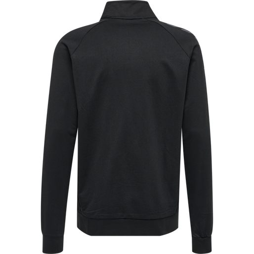 hmlMOVE GRID COTTON ZIP JACKET, BLACK, packshot