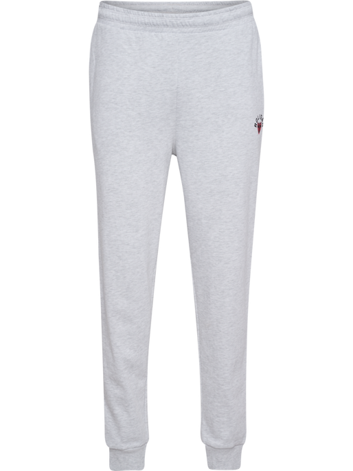 hmlROLIGAN SWEATPANTS, LIGHT GREY MELANGE hmlROLIGAN SWEATPANTS, LIGHT GREY MELANGE, packshot
