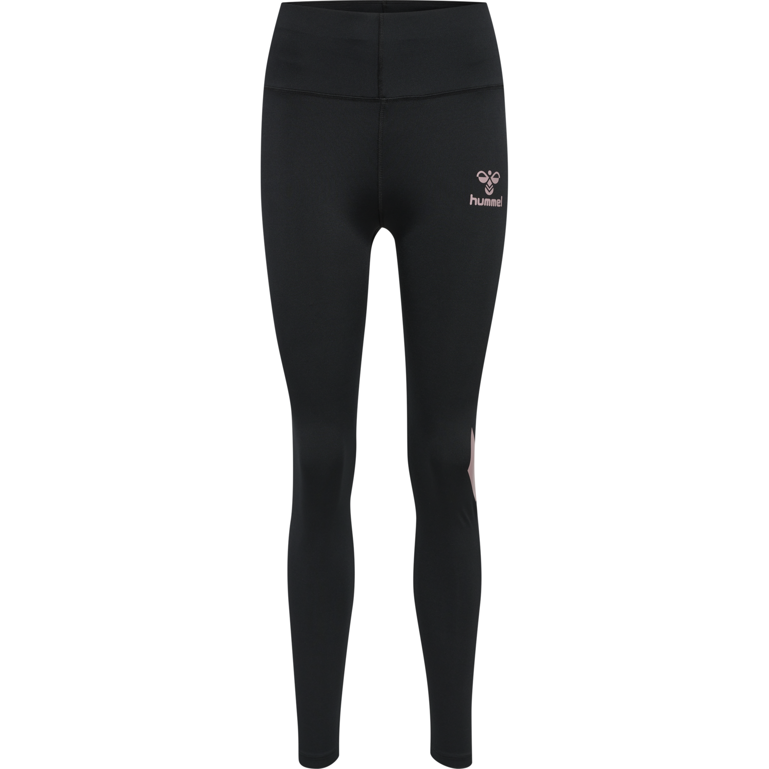 hmlPARIS HIGH WAIST TIGHTS, BLACK/WOODROSE, packshot