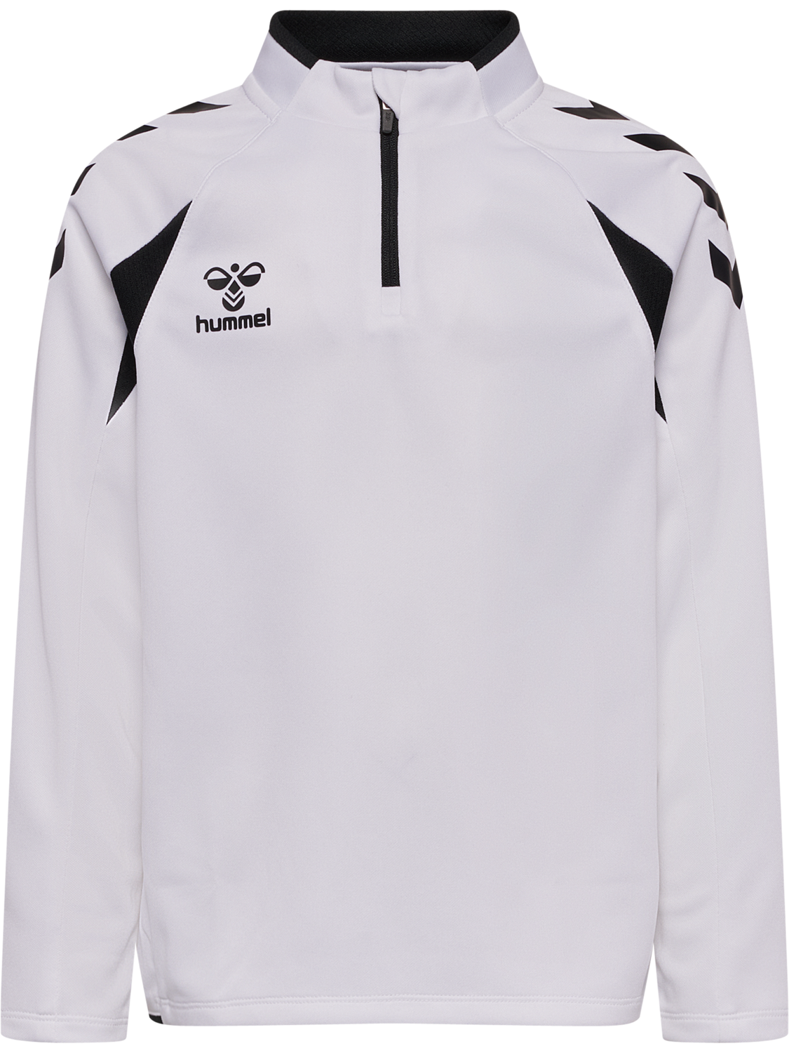 hmlCORE 2.0 HALF ZIP KIDS, WHITE/BLACK, packshot