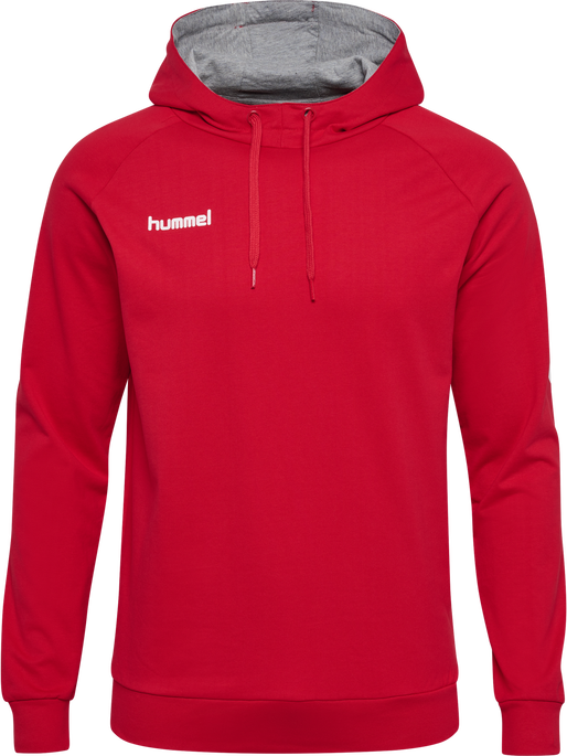 HMLGO COTTON HOODIE, TRUE RED, packshot