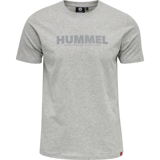 hmlLEGACY T-SHIRT, GREY MELANGE, packshot