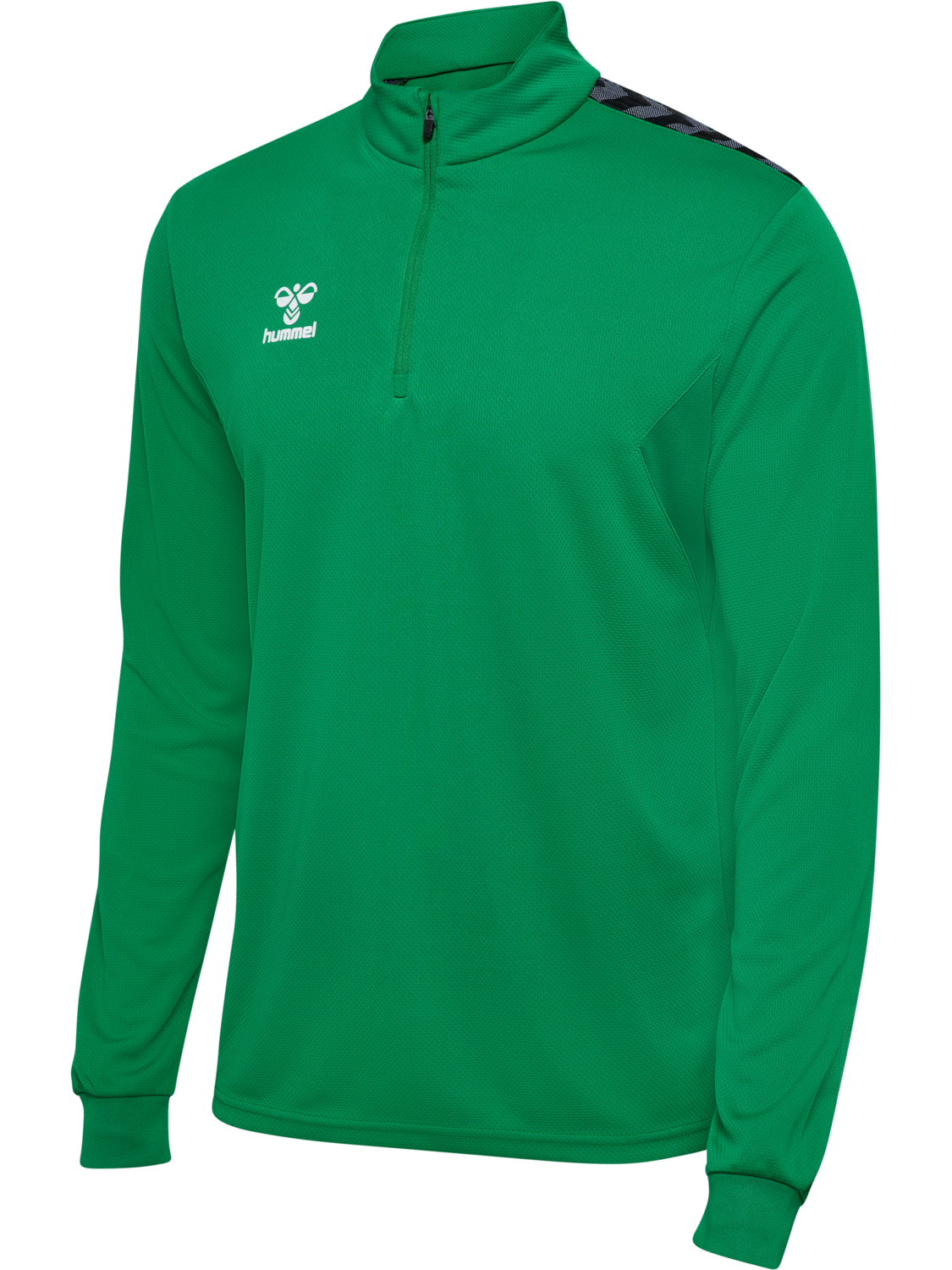 hmlAUTHENTIC HALF ZIP SWEAT, JELLY BEAN, packshot