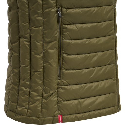 hmlRED QUILTED WAISTCOAT, DARK OLIVE, packshot