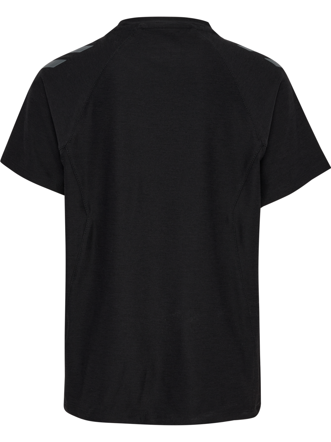 hmlCIMA 2.0 JERSEY S/S KIDS, BLACK MELANGE, packshot