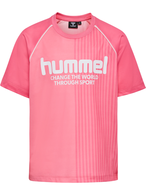 hmlMEXINE T-SHIRT S/S, GERANIUM PINK hmlMEXINE T-SHIRT S/S, GERANIUM PINK, packshot