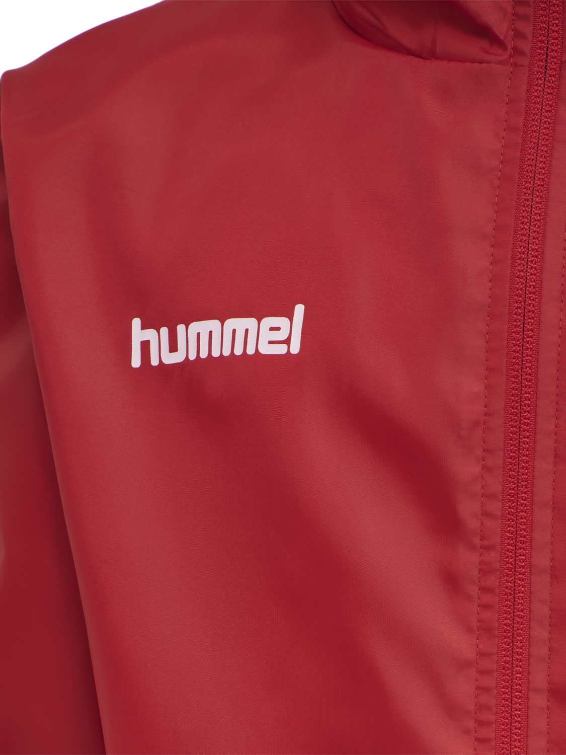 hmlPROMO RAIN JACKET KIDS, TRUE RED, packshot