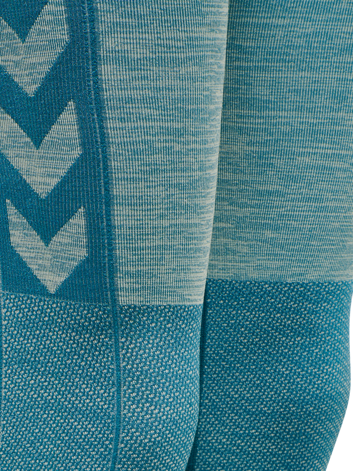 hmlCLEA SEAMLESS MID WAIST TIGHTS, BLUE CORAL/MARSHMALLOW, packshot